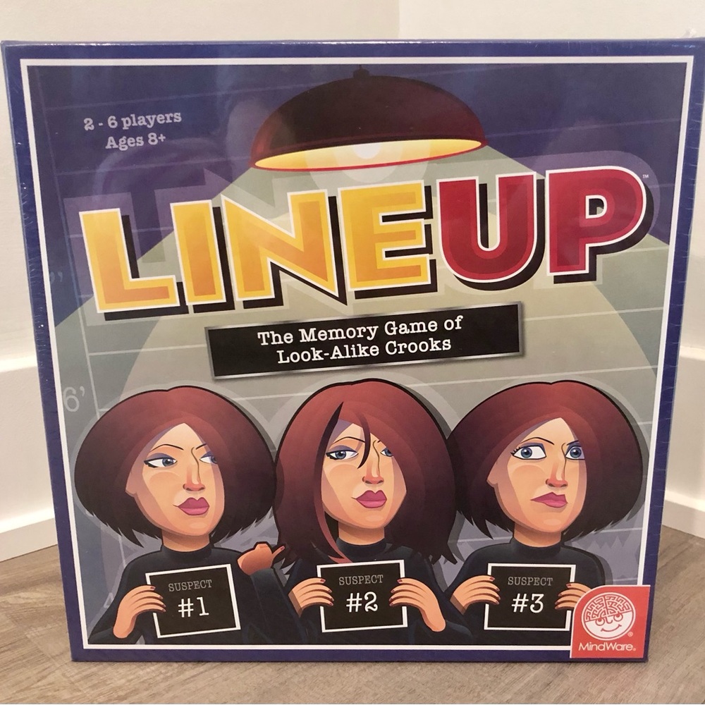 Mindware Line Up The Memory Game of Look-Alike Crooks New and Sealed